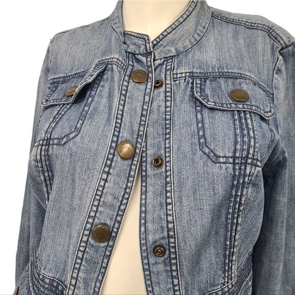 Vintage 90's Tommy Hilfiger Jean Jacket size Medium - Picture 4 of 9